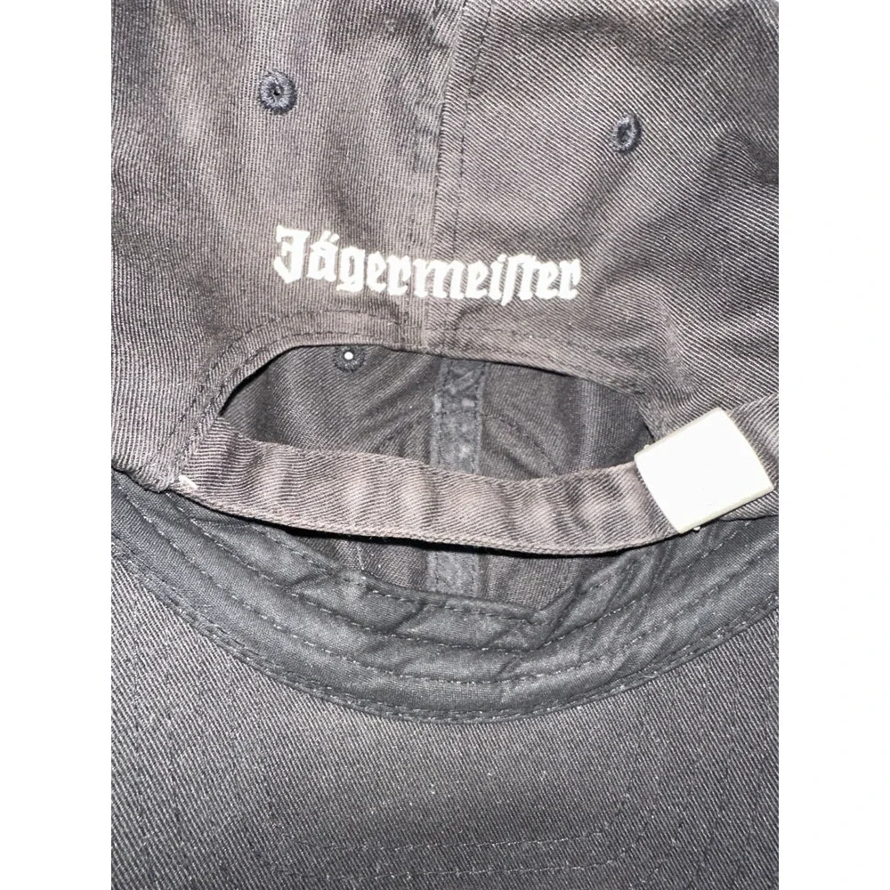Jagermeister Deer Stag Logo Adjustable Baseball Hat Black Strapback Pre-Owned